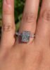 3ct D Color Radiant Moissanite Engagement Wedding Ring